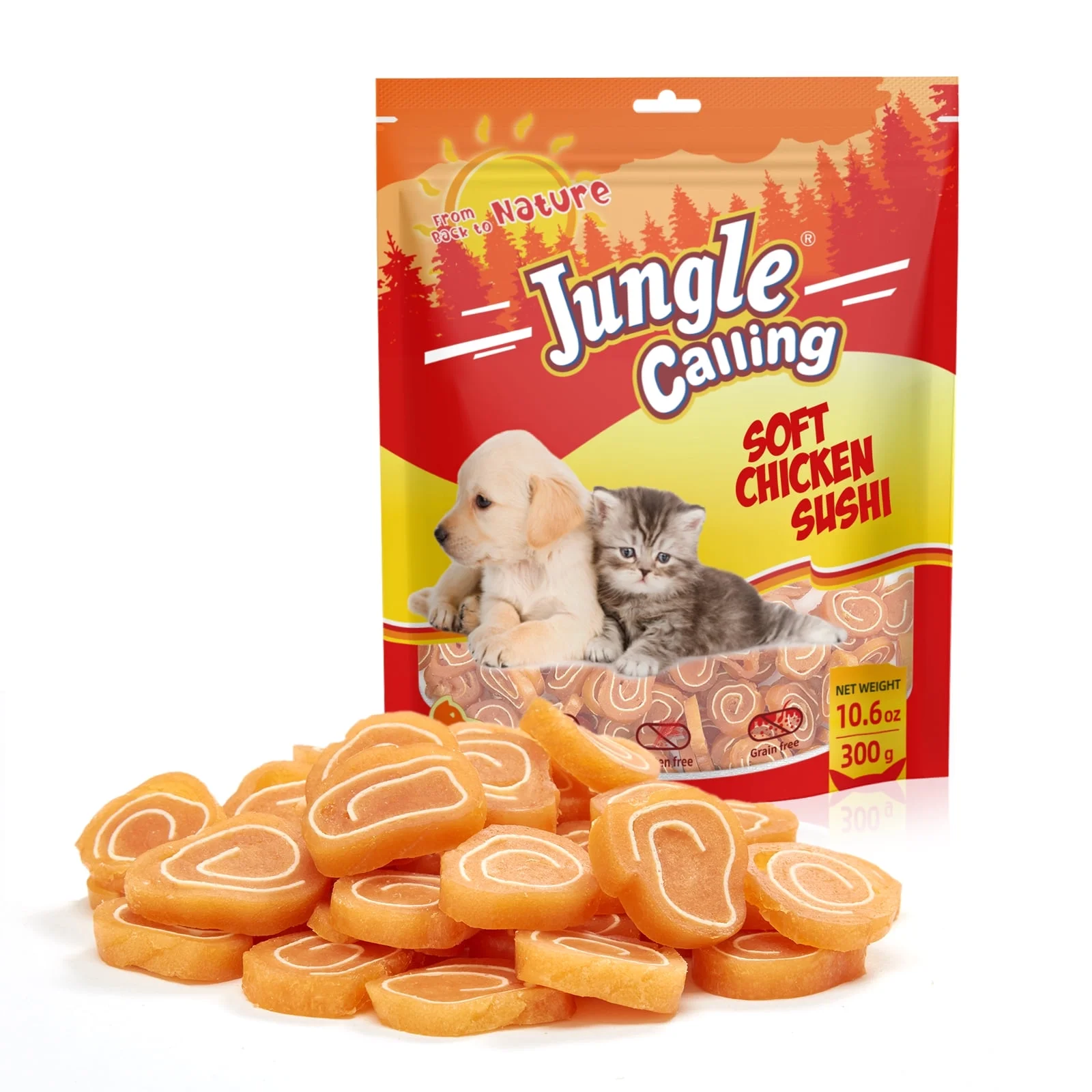 Jungle Calling Chicken & Codfish Dog Treats
