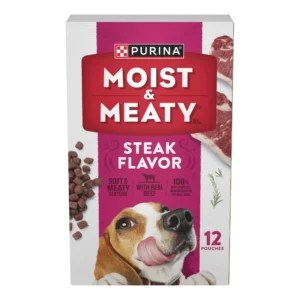 Purina Moist & Meaty Steak Dog Food