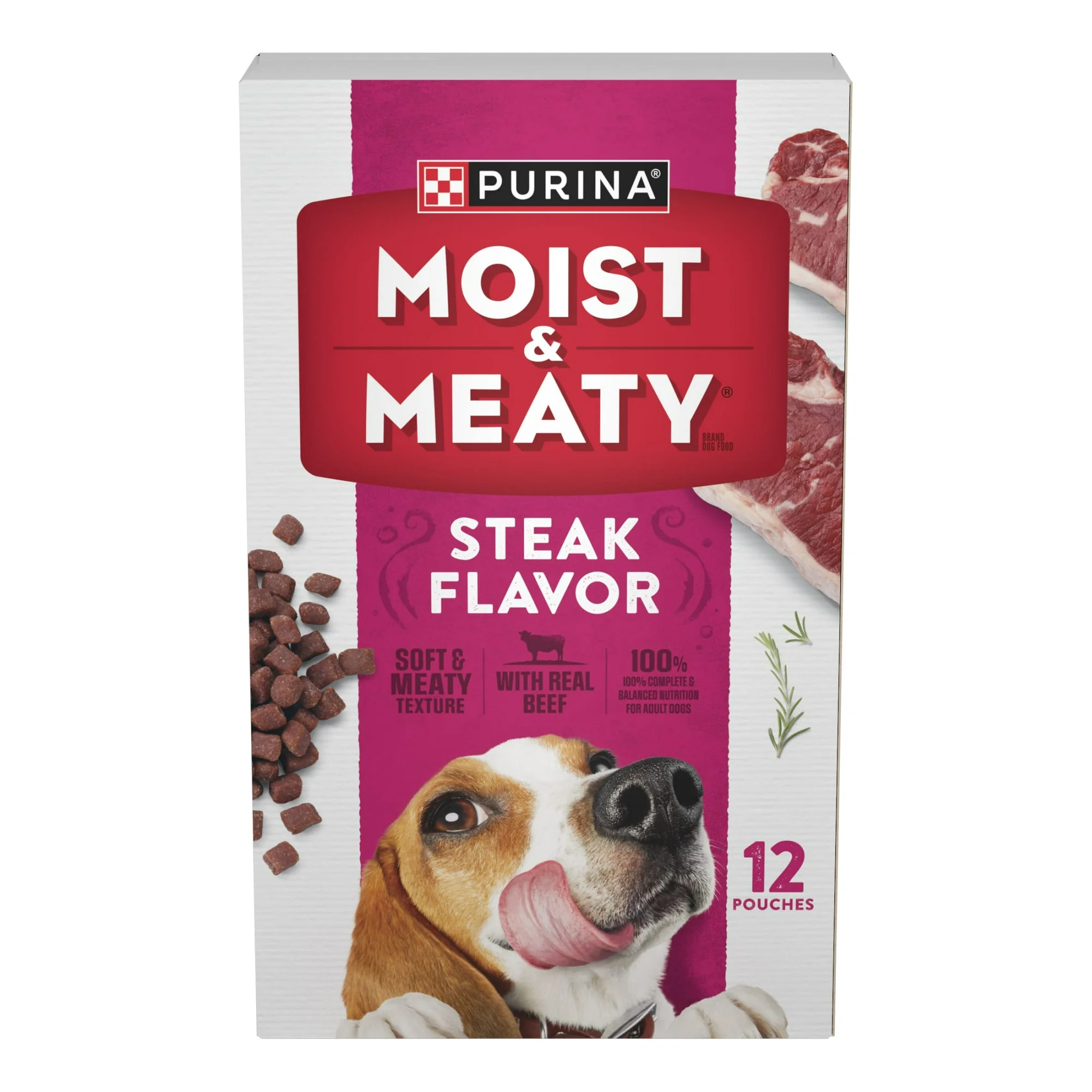 Purina Moist & Meaty Steak Dog Food
