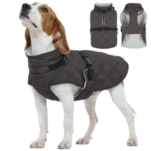 Dog Winter Coat Waterproof Gray
