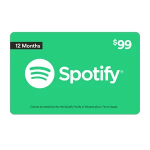 Spotify 12-Month $99 eGift Card