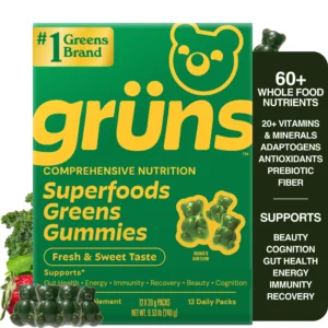 Gruns Adult Superfood Greens Gummies