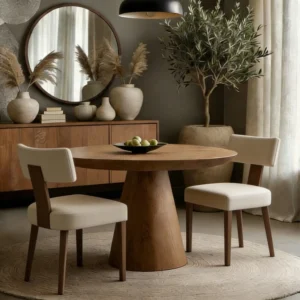 Guyou Mid-Century Upholstered Dining Chairs