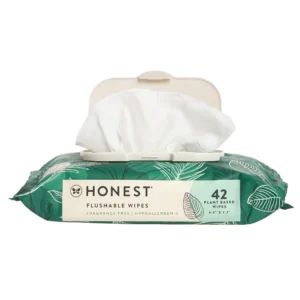 Honest Flushable Wipes Tropical Leaves Pack