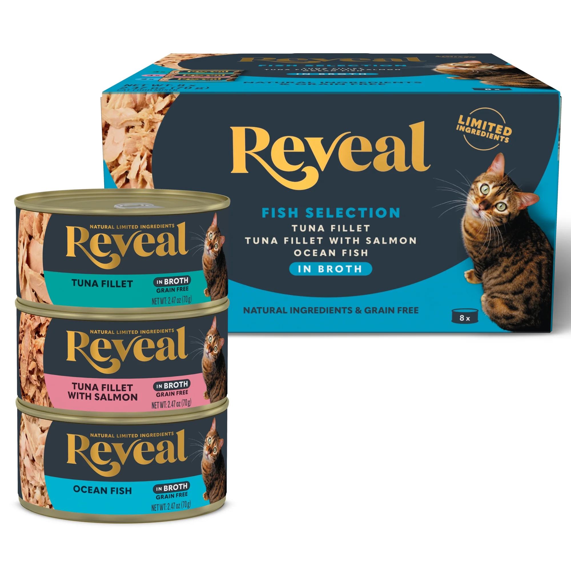 Reveal Pet Natural Wet Cat Food Fish
