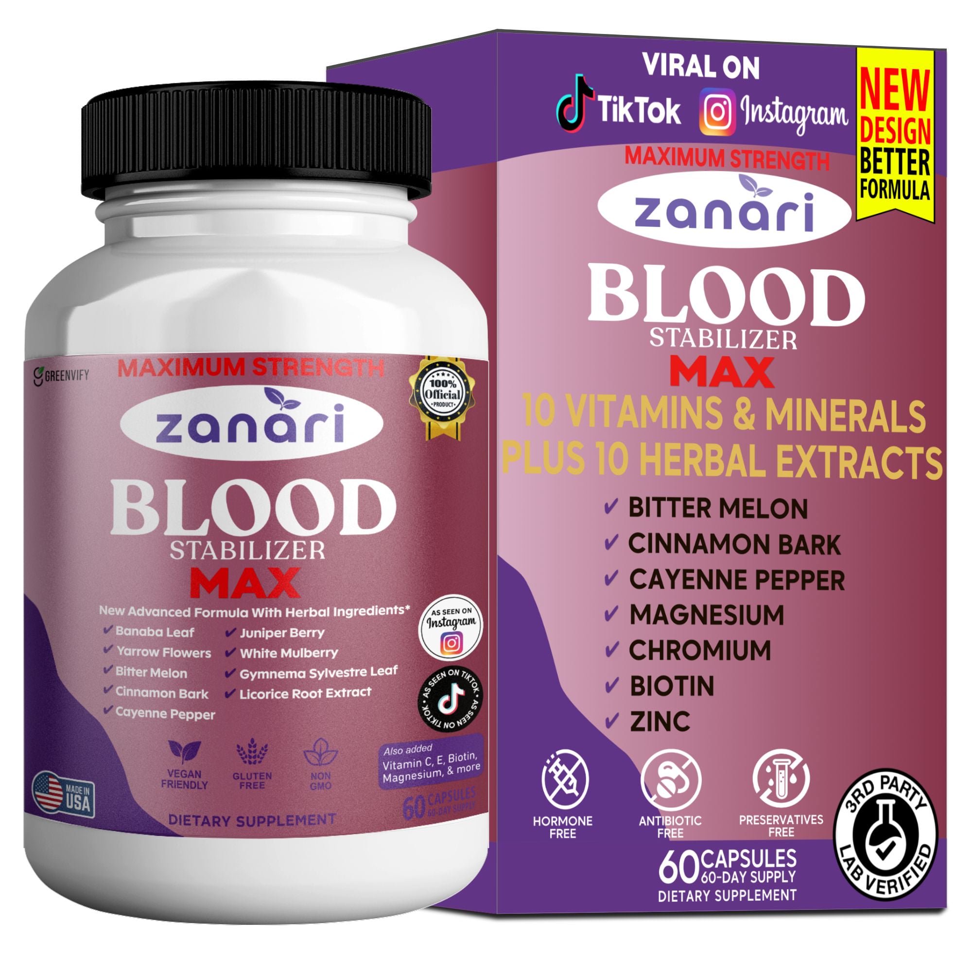 GreenVify Zanari Blood Stabilizer Max