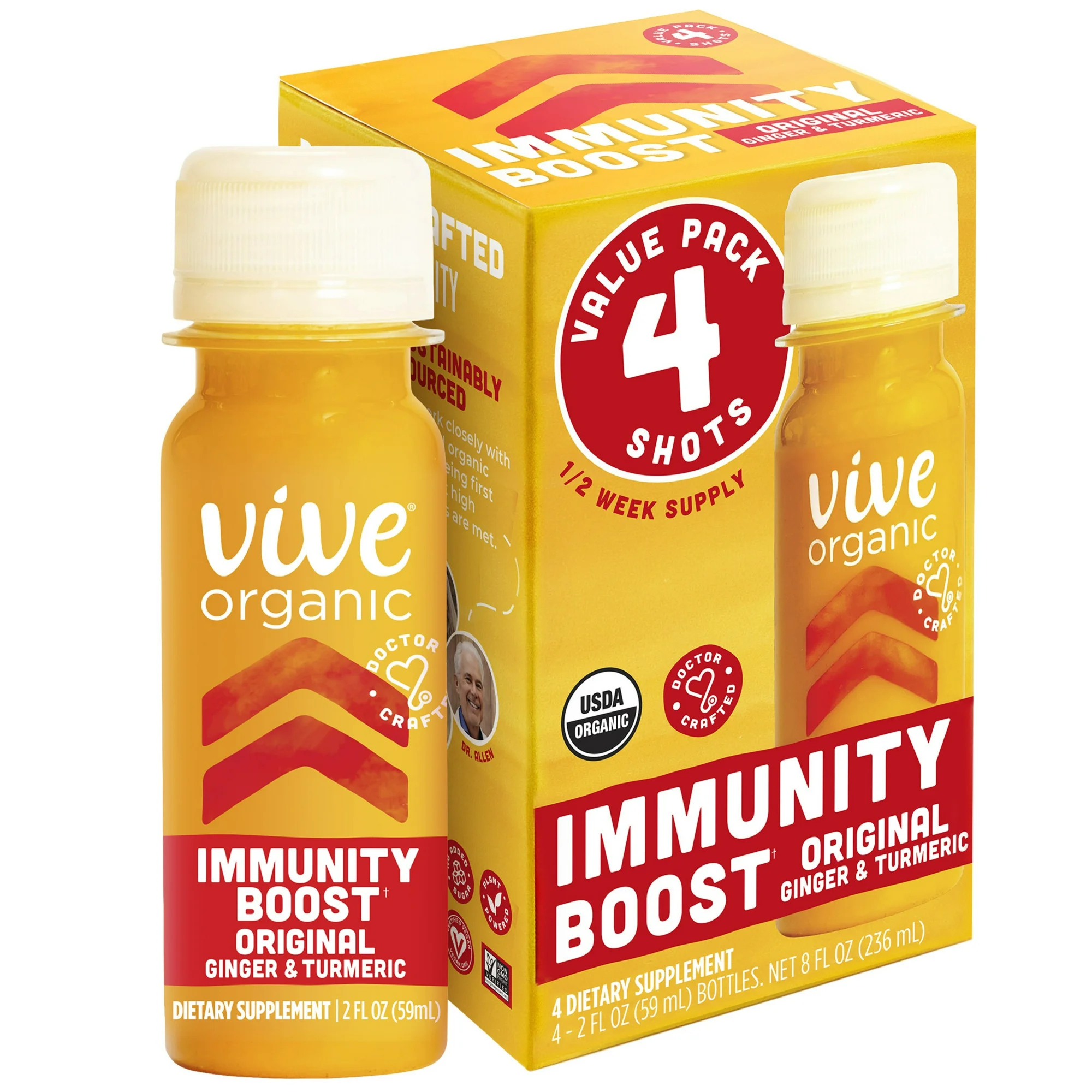 Vive Organic Immunity Boost Ginger Turmeric