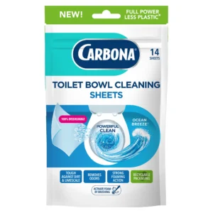 Carbona Ocean Breeze Toilet Bowl Cleaner Sheets