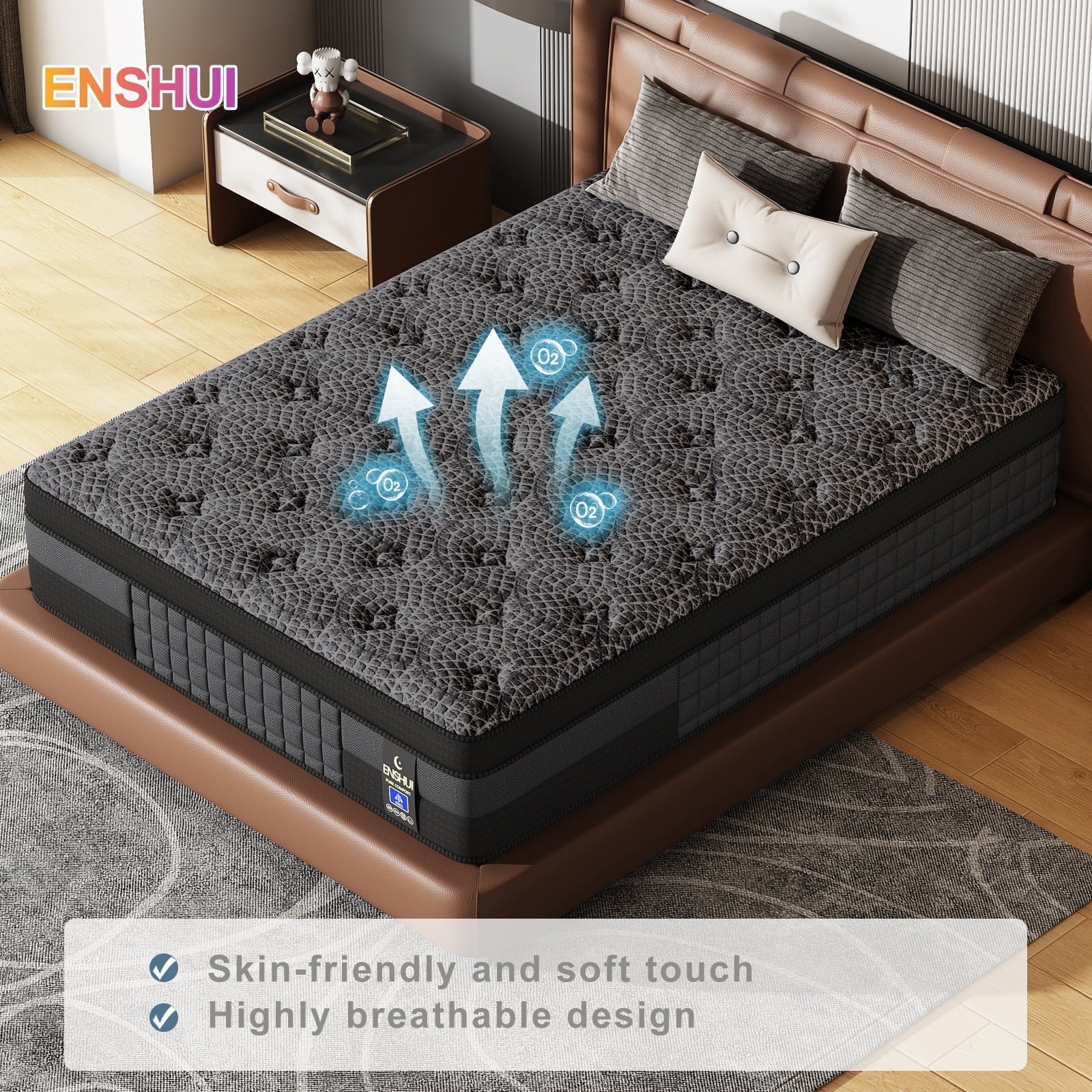 ENSHUI 12-inch Gel Memory Foam Mattress