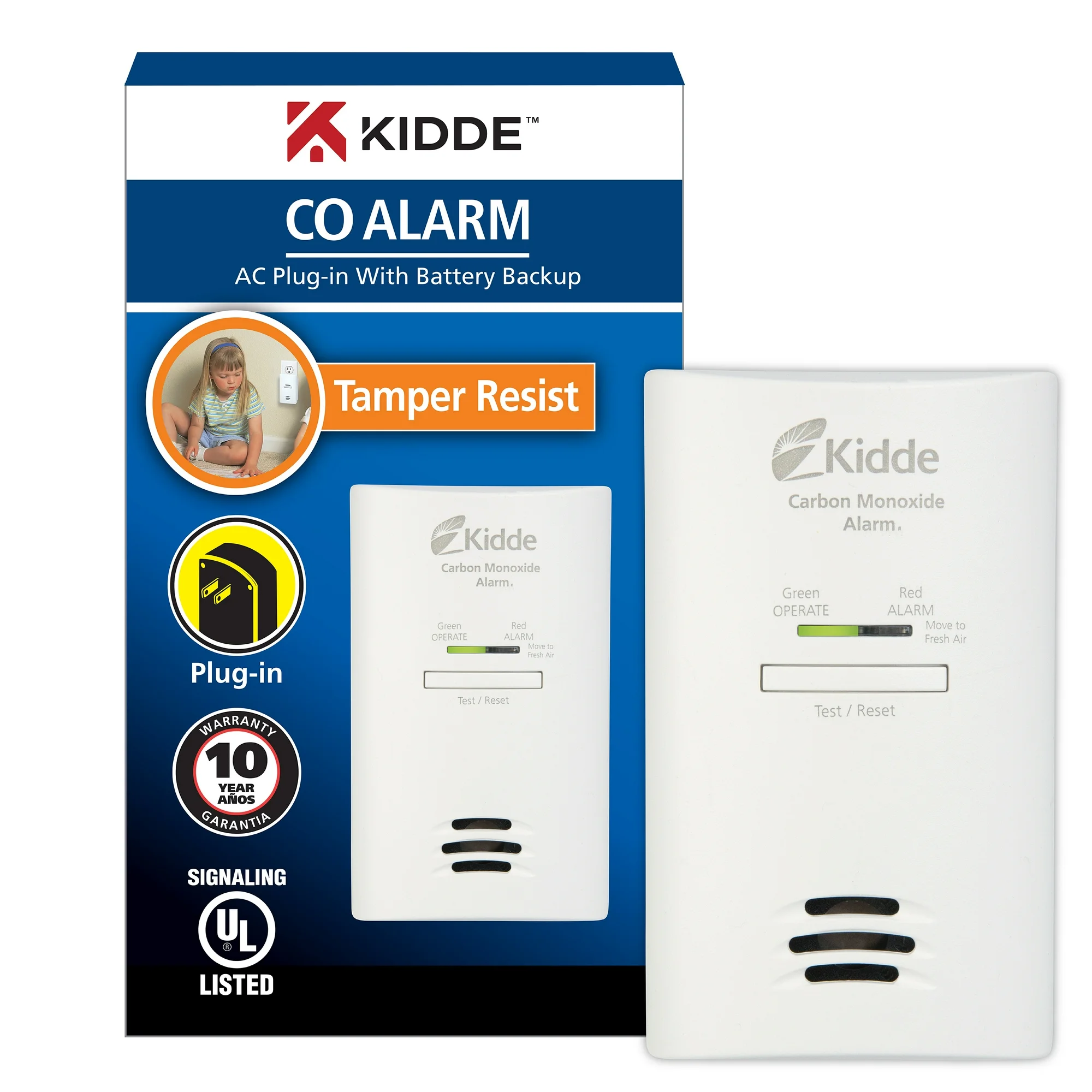 Kidde AC Plug-In Carbon Monoxide Detector