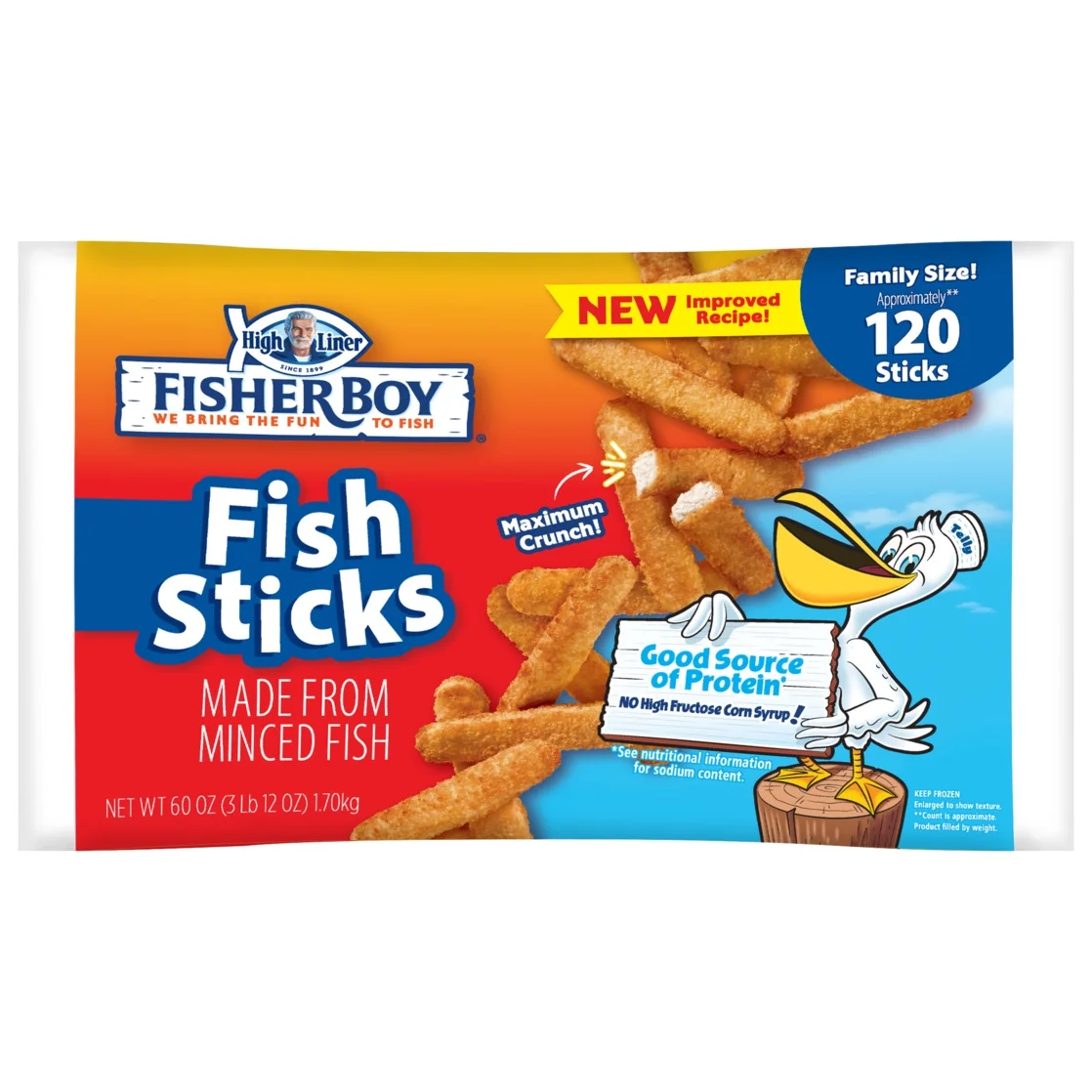 Fisher Boy Crispy Breaded Fish Sticks